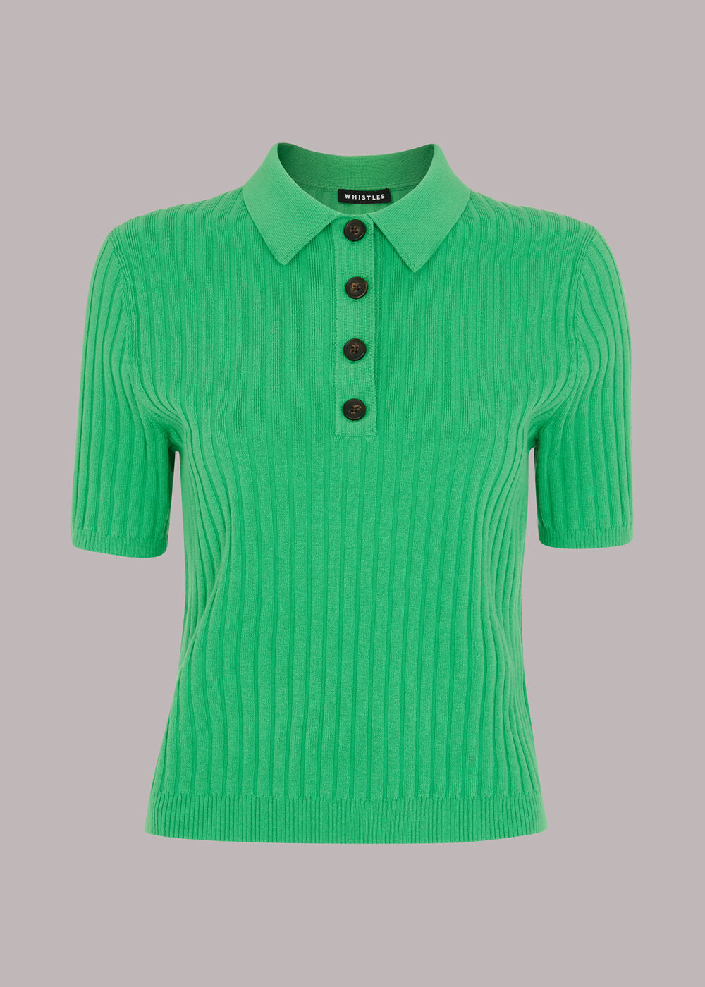 Rib Short Sleeve Polo